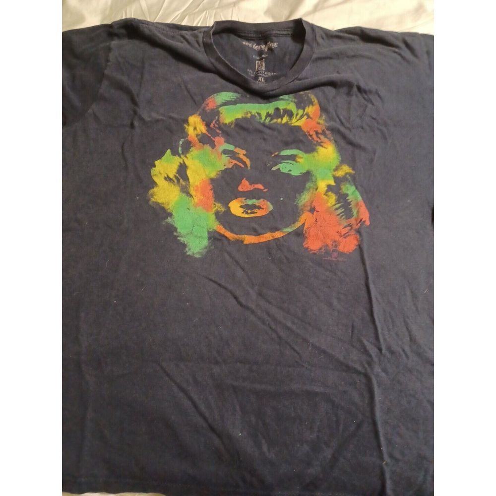 Vintage 1988 Marilyn Monroe T-Shirt Mens XL Short Sleeve Distressed Graphic Blac